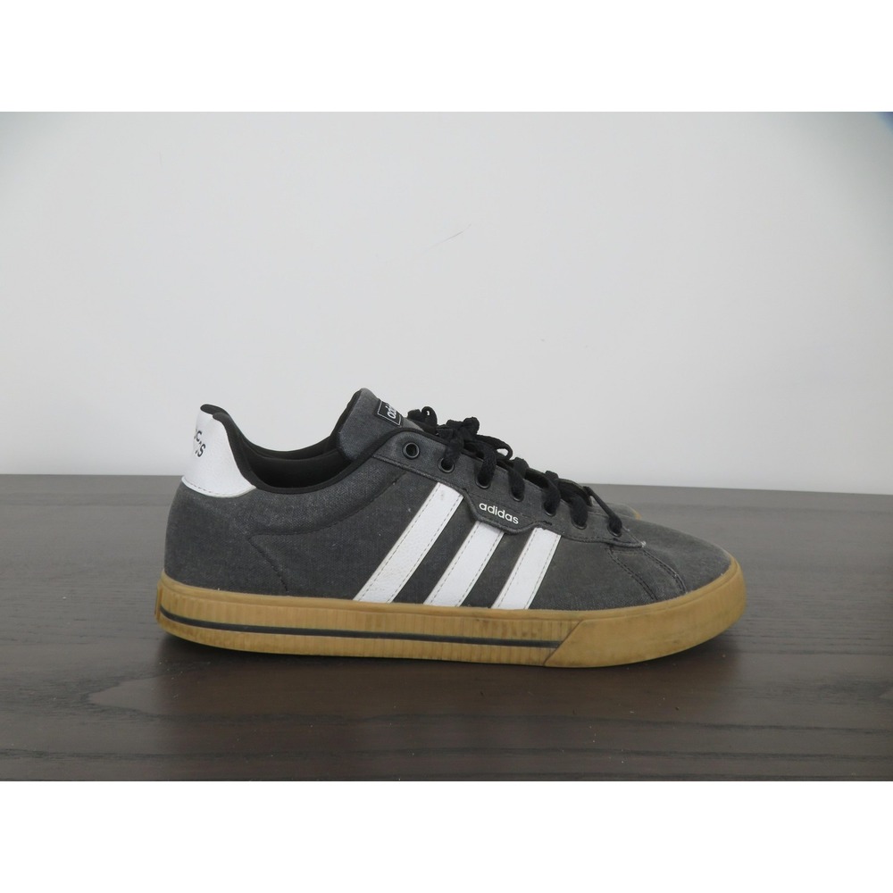 Adidas Daily 3.0 Shoes Mens Size 13 Gray Canvas Gum Casual Sneakers HP6032